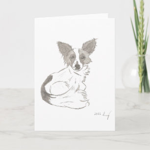 Papillon Customizable Grußkarte Karte