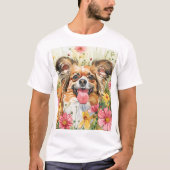 Papillon Dad Shirt – Watercolor (Vorderseite)