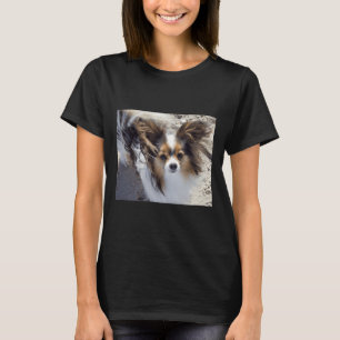 Papillon Dog am Strand T-Shirt