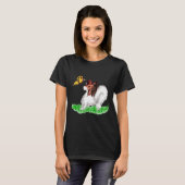 Papillon Dog and Butterfly T-Shirt (Vorne ganz)