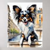 Papillon - Dog Art Print Poster (Vorne)
