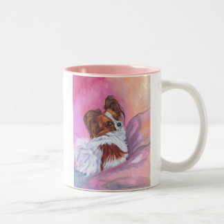 Papillon Dog Art TASSE