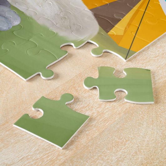 Papillon Dog Camping Puzzle (Seite)