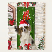 Papillon Dog Christmas Planer (Rückseite)