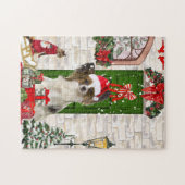 Papillon Dog Christmas Puzzle (Horizontal)