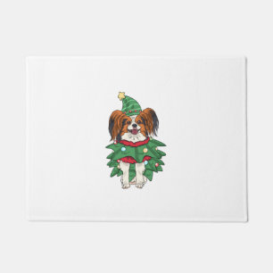 Papillon Dog Christmas Shirt Xmas Puppy Pet Papill Fußmatte