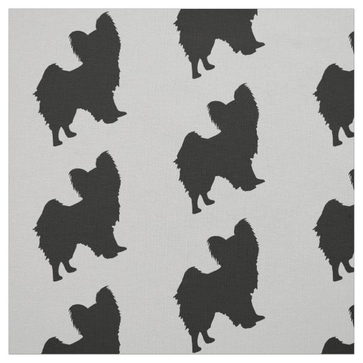 Papillon Dog Fabric Stoff (Muster)