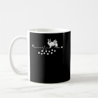 Papillon Dog Heartbeat Hunde züchten Frauen Kaffeetasse