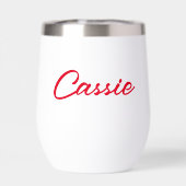 Papillon Dog in der Weihnachtsmannmütze Weihnachte (Rückseite)