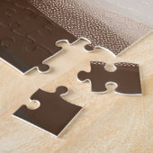 Papillon Dog in Schnee Weihnachten Puzzle (Seite)