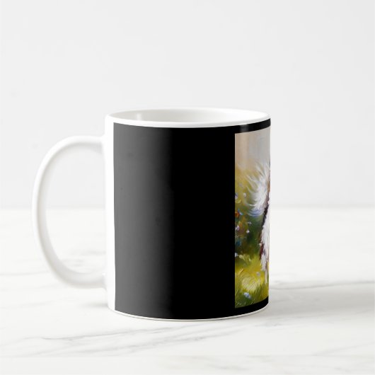 Papillon Dog Kaffeetasse (Links)