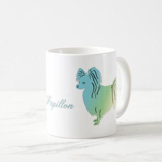 Papillon Dog Kaffeetasse (VorderseiteRechts)