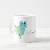 Papillon Dog Kaffeetasse (Vorderseite Links)