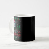 Papillon Dog liebt Weihnachtsmannmütze Weihnachtsb Kaffeetasse (Vorderseite Links)