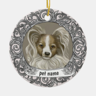 Papillon Dog Love Memory Ornament