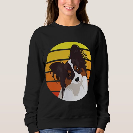 Papillon Dog Lover Geschenk Sweatshirt (Vorderseite)