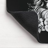 Papillon Dog Lover Retro Style Tattoo _1 Mousepad (Ecke)