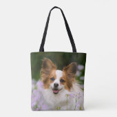 Papillon Dog Niedlich Romantic Potrait Foto - Tasche (Rückseite)