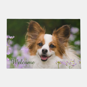 Papillon Dog Niedlich Romantic Potrait Foto - Will Fußmatte