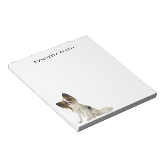 Papillon Dog Notizblock (angewinkelt)