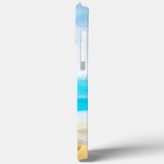 Papillon Dog on Beach Case-Mate iPhone Hülle (Rückseite / Links)