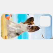 Papillon Dog on Beach Case-Mate iPhone Hülle (Rückseite (Horizontal))