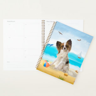 Papillon Dog on Beach Planer