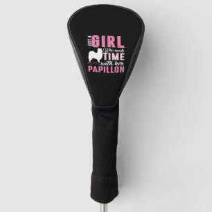 Papillon Dog Owner Girl-Geschenk Golf Headcover