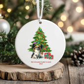 Papillon Dog Personalisiert Weihnachten Keramik Ornament
