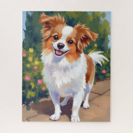 Papillon Dog | Pet Watercolor Painting Puzzle
