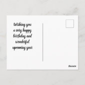 Papillon Dog Postcard mit Geburtstagsgruß Postkarte (Rückseite)