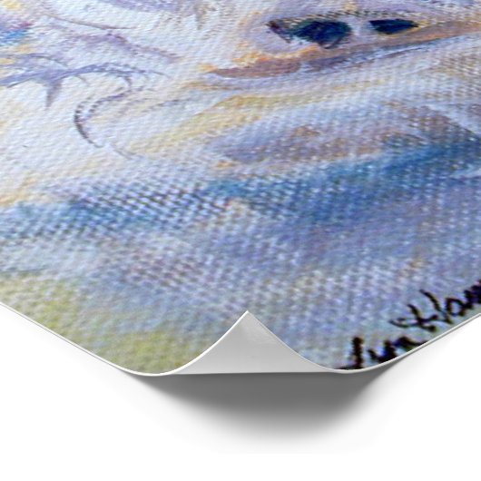 Papillon Dog Poster PRINT (Ecke)