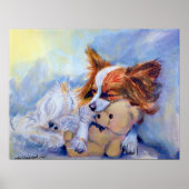 Papillon Dog Poster PRINT (Vorne)