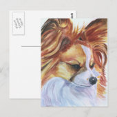 Papillon Dog Postkarten (Vorne/Hinten)