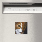 PAPILLON DOG PROFILE 2 Magnet (In Situ (Geschirrspüler))