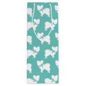 Papillon Dog Puppy Geschenktüte Für Weinflaschen (Rückseite)