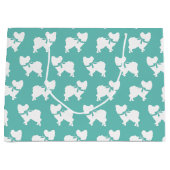 Papillon Dog Puppy Große Geschenktüte (Vorderseite)