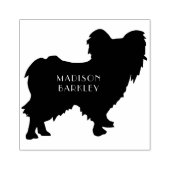 Papillon Dog Puppy Gummistempel (Prägung)