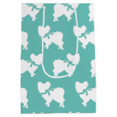 Papillon Dog Puppy Mittlere Geschenktüte (Rückseite)