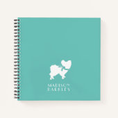 Papillon Dog Puppy Notizblock (Vorderseite)