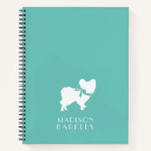Papillon Dog Puppy Notizblock (Vorderseite)