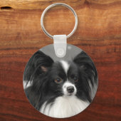Papillon Dog Schlüsselanhänger (Vorderseite)