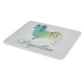 Papillon Dog Schneidebrett (Ecke)