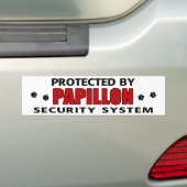 Papillon Dog Security Autoaufkleber (Auf Auto)
