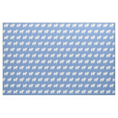 Papillon Dog Silhouette Pet Light Blue Stoff (Fat Quarter (45,7 x 55,9 cm))
