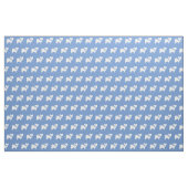 Papillon Dog Silhouette Pet Light Blue Stoff (Fat Quarter (45,7 x 55,9 cm))