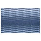 Papillon Dog Silhouette Pet Navy Blue Stoff (Yard (91,4 cm))