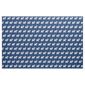 Papillon Dog Silhouette Pet Navy Blue Stoff (Fat Quarter (45,7 x 55,9 cm))