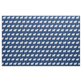 Papillon Dog Silhouette Pet Navy Blue Stoff (Fat Quarter (45,7 x 55,9 cm))
