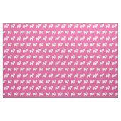 Papillon Dog Silhouette Pet Pink Stoff (Fat Quarter (45,7 x 55,9 cm))